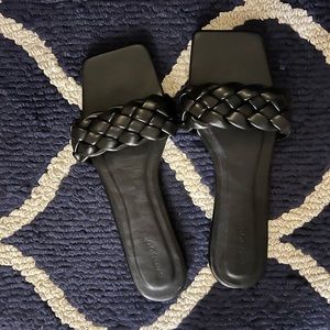 Black Braided Sandals size 9